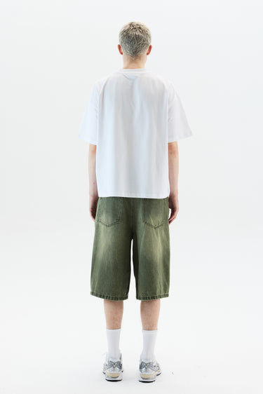 Denim Shorts 01 - Industrial Green