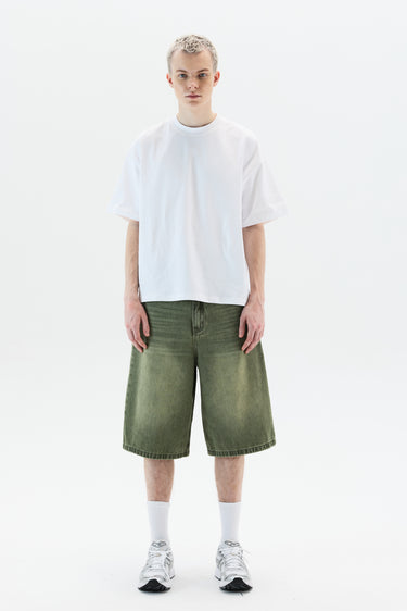 Denim Shorts 01 - Industrial Green